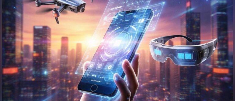 Смартфон, дрон и умные устройства как часть повседневной цифровой реальности