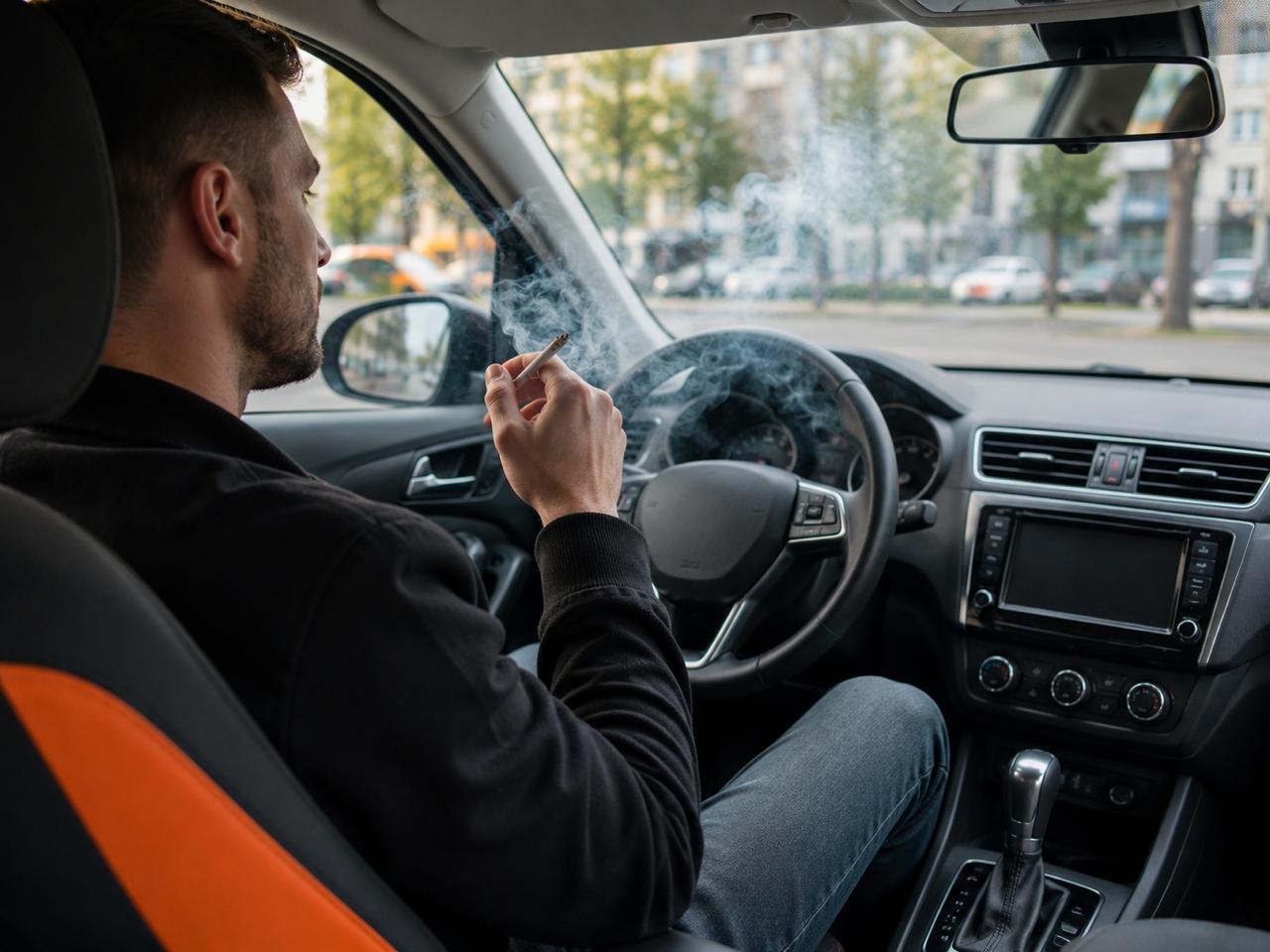 Курение в салоне автомобиля каршеринга